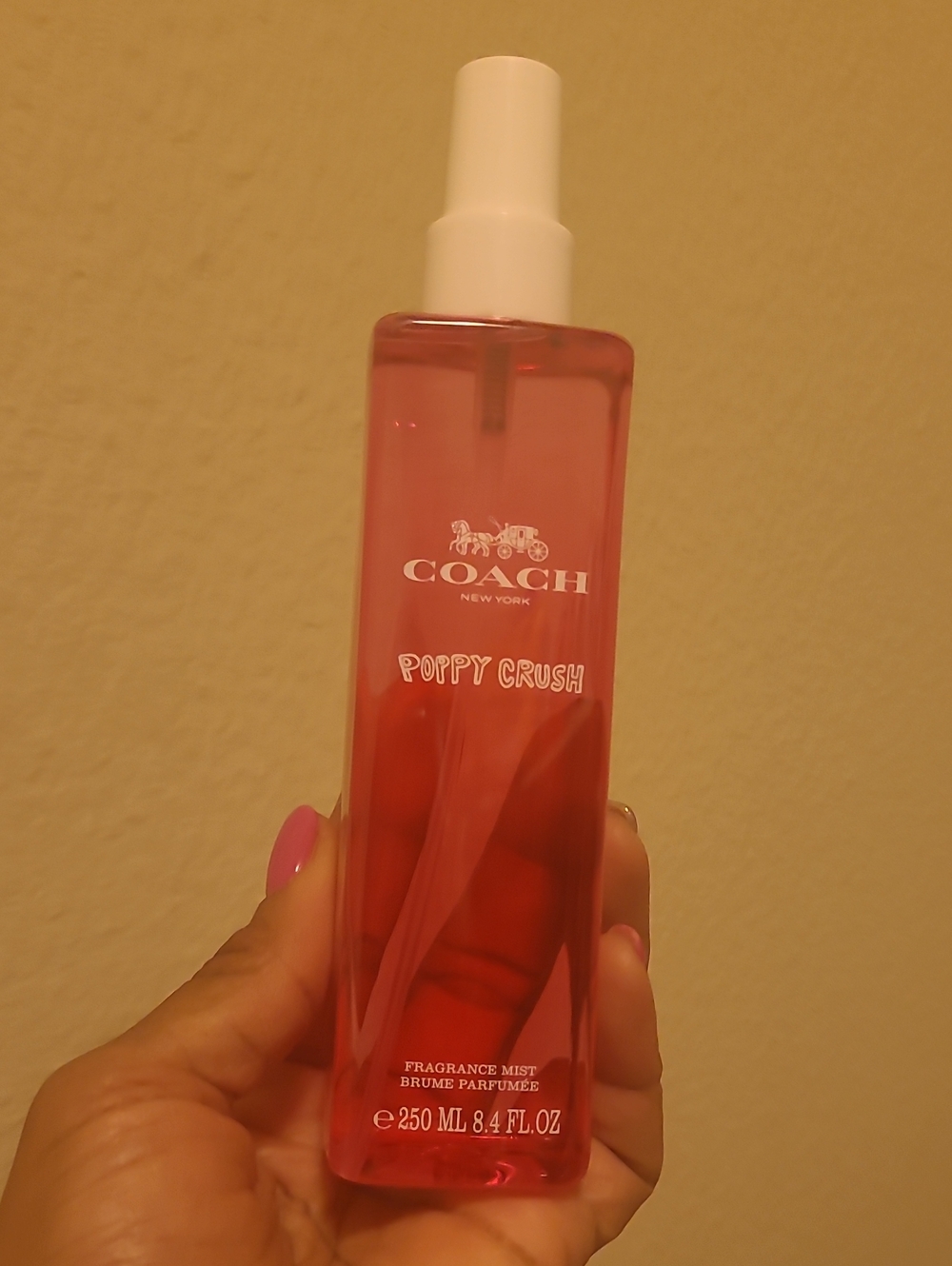 Coach Poppy Crush Body Mist - Pink Bottle